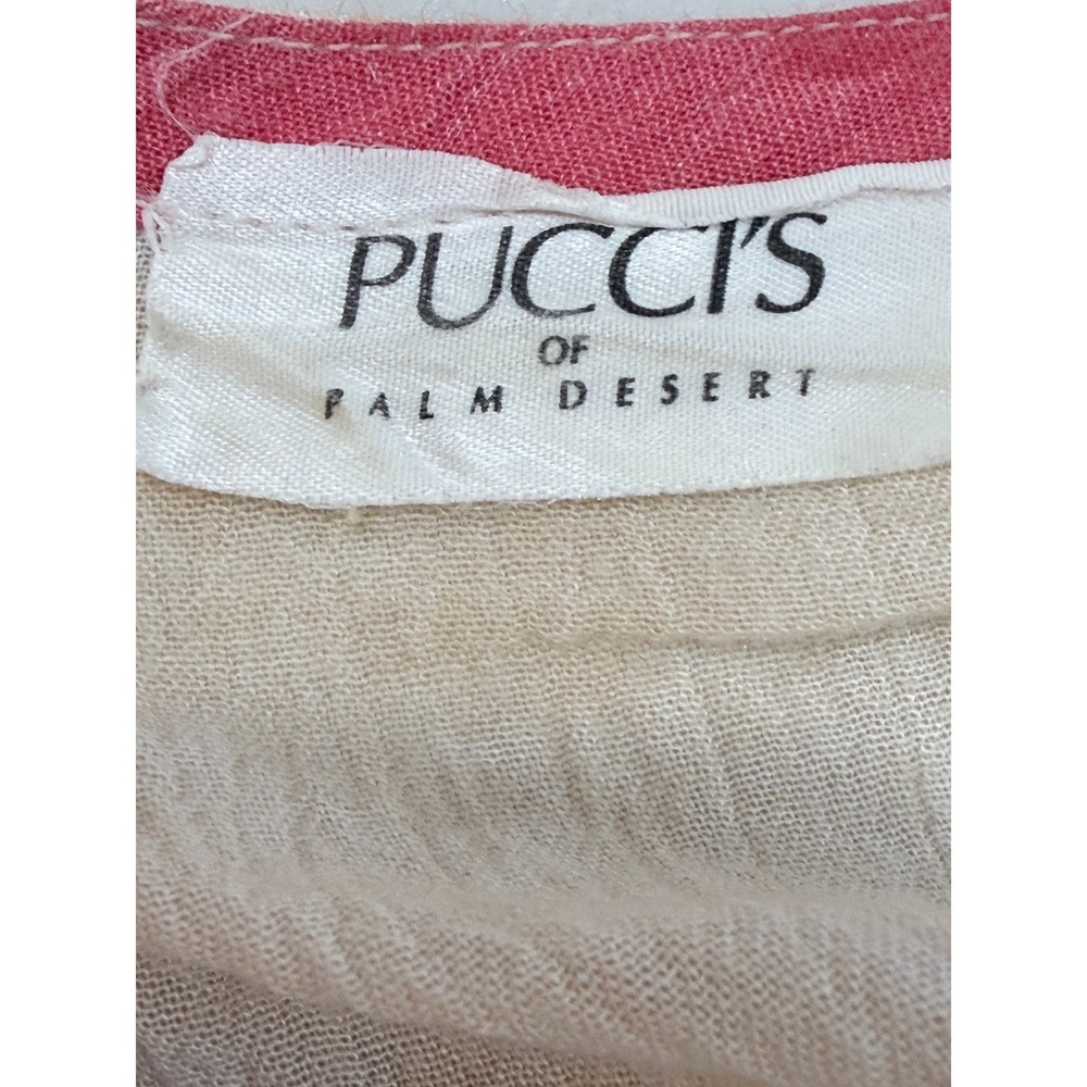 Pucci's of Palm Desert Zebra Animal Print Rayon Maxi Dress L Safari - Picture 3 of 16